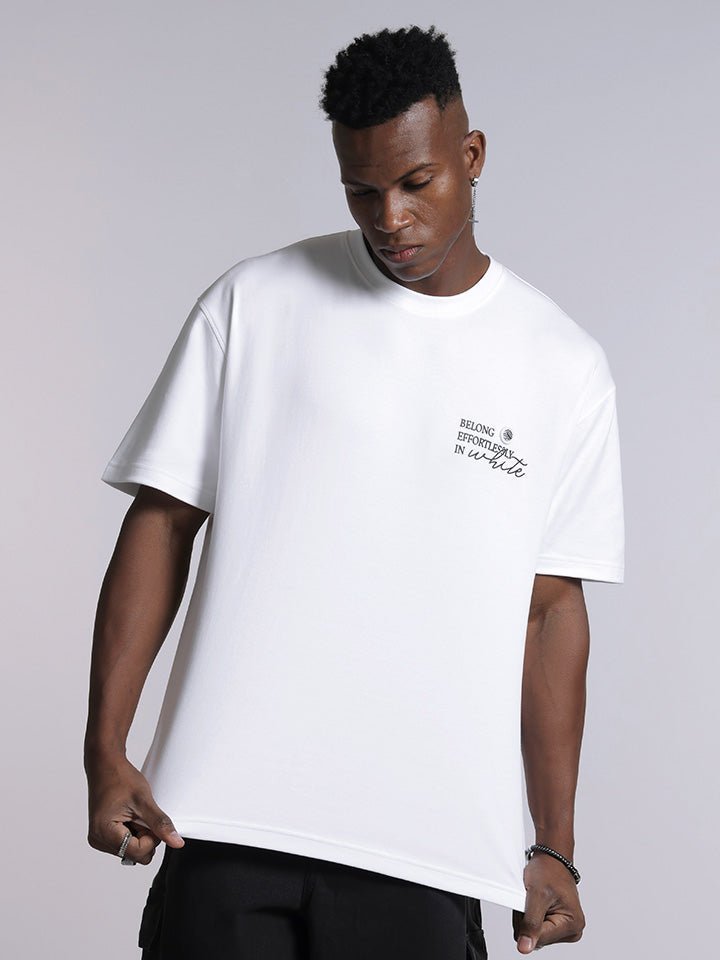 Cotton breathable Black & White oversized t shirt