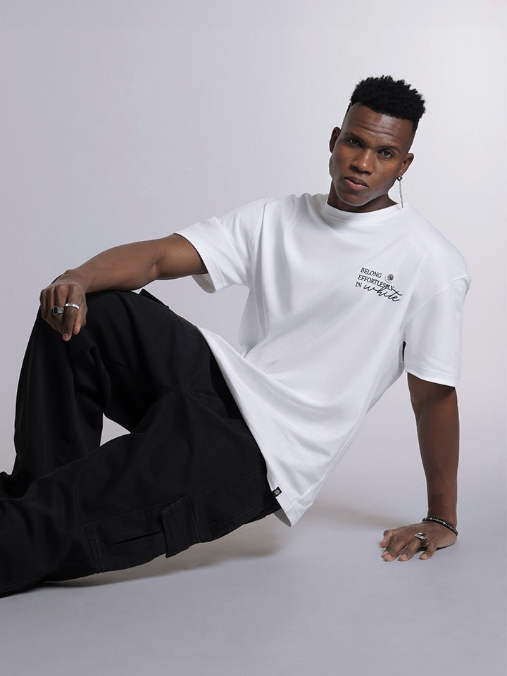 Cotton breathable Black & White oversized t shirt