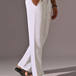 Coast White Relaxed Fit Linen Pants