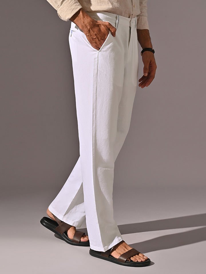 Relaxed Linen Pants - Coast