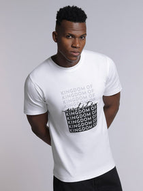 crew neck premium cotton Black & White Tshirt
