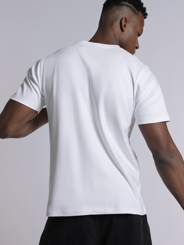 crew neck premium cotton Black & White Tshirt