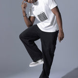 crew neck premium cotton Black & White Tshirt
