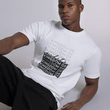 crew neck premium cotton Black & White Tshirt