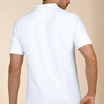 Golfer White Cotton Pique Polo T-Shirt