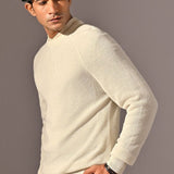 Round Neck Rib-knit Sweater - Grizzly