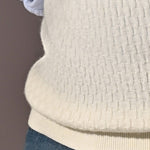 Haze White V-Neck Sleeveless Sweater