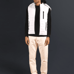 Iceberg White Detachable Hood Puffer Jacket