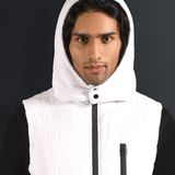 Puffer Jacket with Detachable Hood - Iceberg