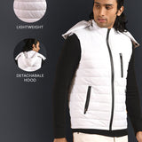 Puffer Jacket with Detachable Hood - Iceberg