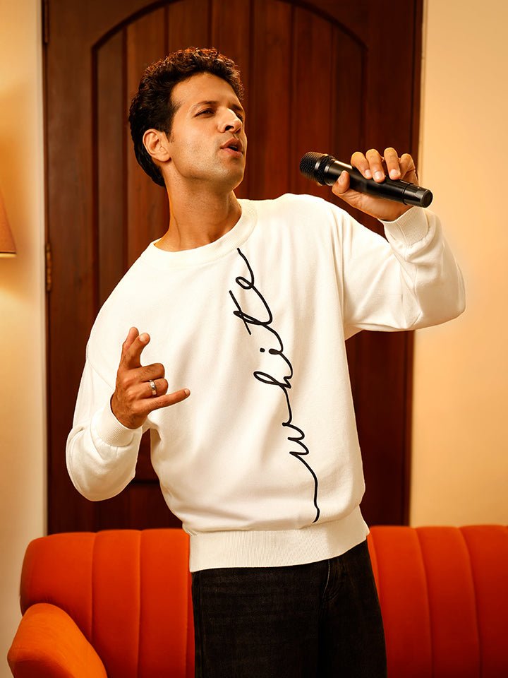 Single-jersey Knitted Oversized Sweater - Imprint