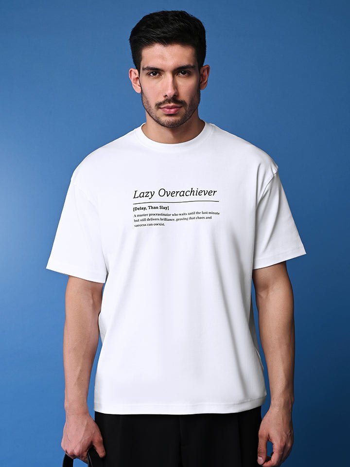 Oversized Tee - Lazy Overachiever