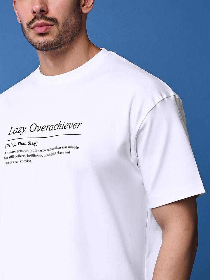 Oversized Tee - Lazy Overachiever