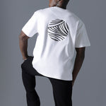Moonstone White Moon Print Oversized Tee