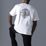 Moonstone White Moon Print Oversized Tee