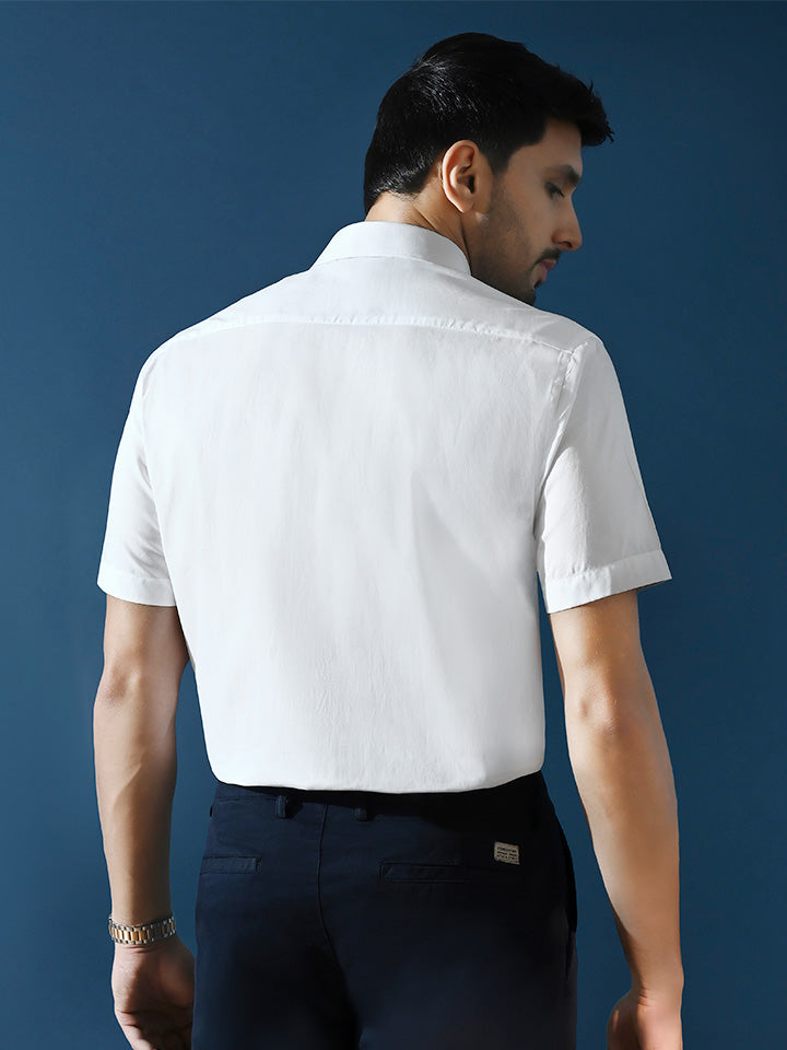 Half-sleeve Pinpoint Oxford Shirt - Regalia