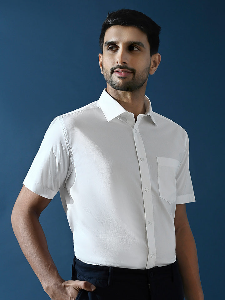 Half-sleeve Pinpoint Oxford Shirt - Regalia