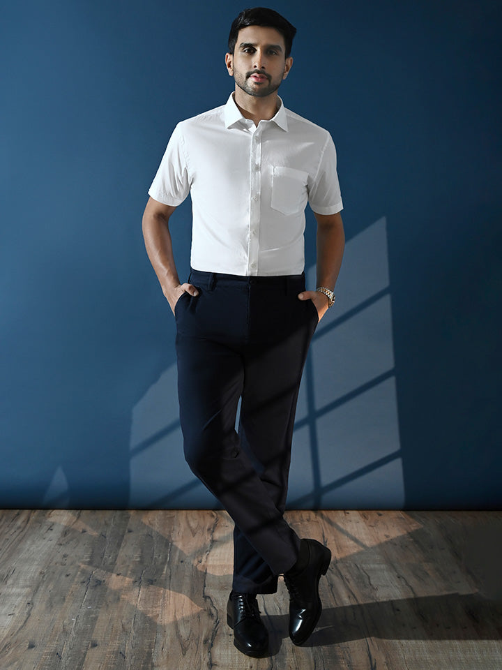 Half-sleeve Pinpoint Oxford Shirt - Regalia