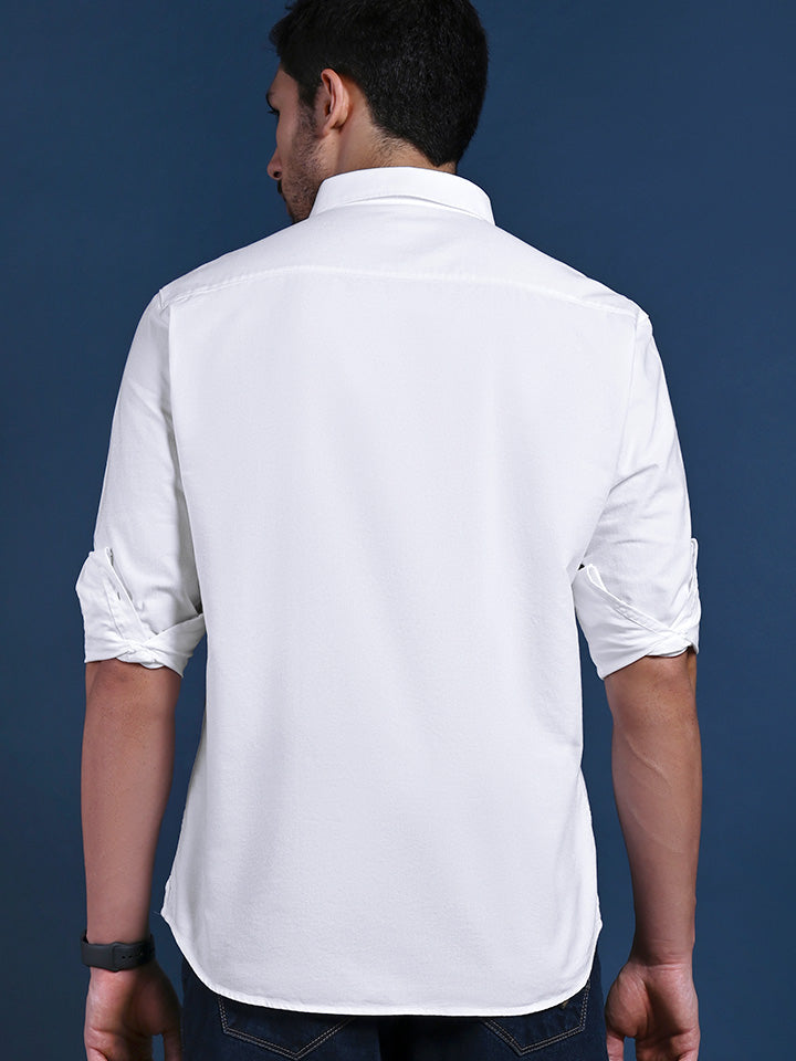Essential Oxford Button Down White Shirt - Replay ( Pack of 2)