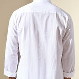 Mandarin Collar Dobby Kurta - Sattva