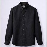 Shadow 100% European Linen Black Shirt