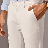 White Stretch Cotton Men’s Chinos