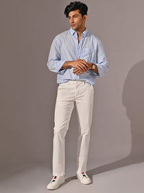White Stretch Cotton Men’s Chinos