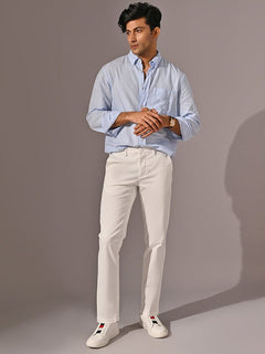 White Stretch Cotton Men’s Chinos