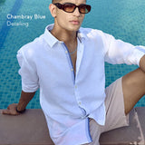 Amalfi White Relaxed Fit Linen Shirt