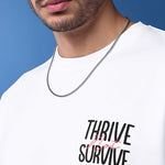 Thrive Survive White Oversized T-Shirt
