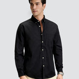 Windsor Classic Button-Down Black Shirt