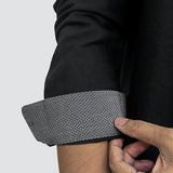 Windsor Classic Button-Down Black Shirt