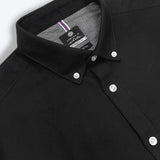Windsor Classic Button-Down Black Shirt