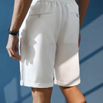 Bay White Easy Fit Linen Shorts
