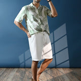 Men's White Linen Shorts - Bay