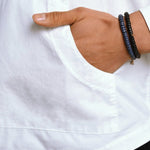 Crossway White Pop Over Hooded Shirt - Rana's favourite