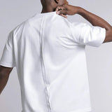 Black & White quality stretch cotton Tshirt Mashup