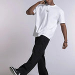Black & White quality stretch cotton Tshirt Mashup
