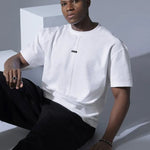 Black & White quality stretch cotton Tshirt Mashup