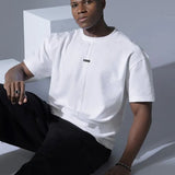 Black & White quality stretch cotton Tshirt Mashup
