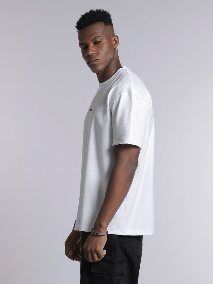 Black & White quality stretch cotton Tshirt Mashup