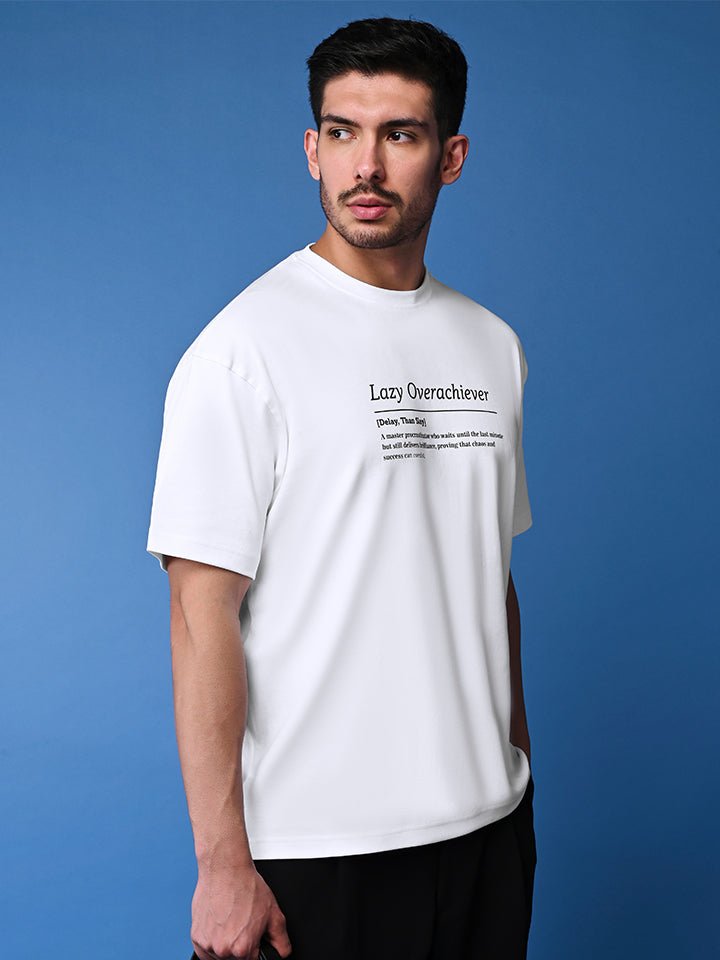 Oversized Tee - Lazy Overachiever