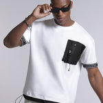 Mixtape White Athleisure Oversized T-Shirt