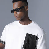 Black & White Cotton oversized t shirt - Mixtape