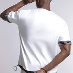 Mixtape White Athleisure Oversized T-Shirt