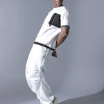 Mixtape White Athleisure Oversized T-Shirt
