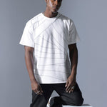 Orbit White Moon Print Oversized T-Shirt