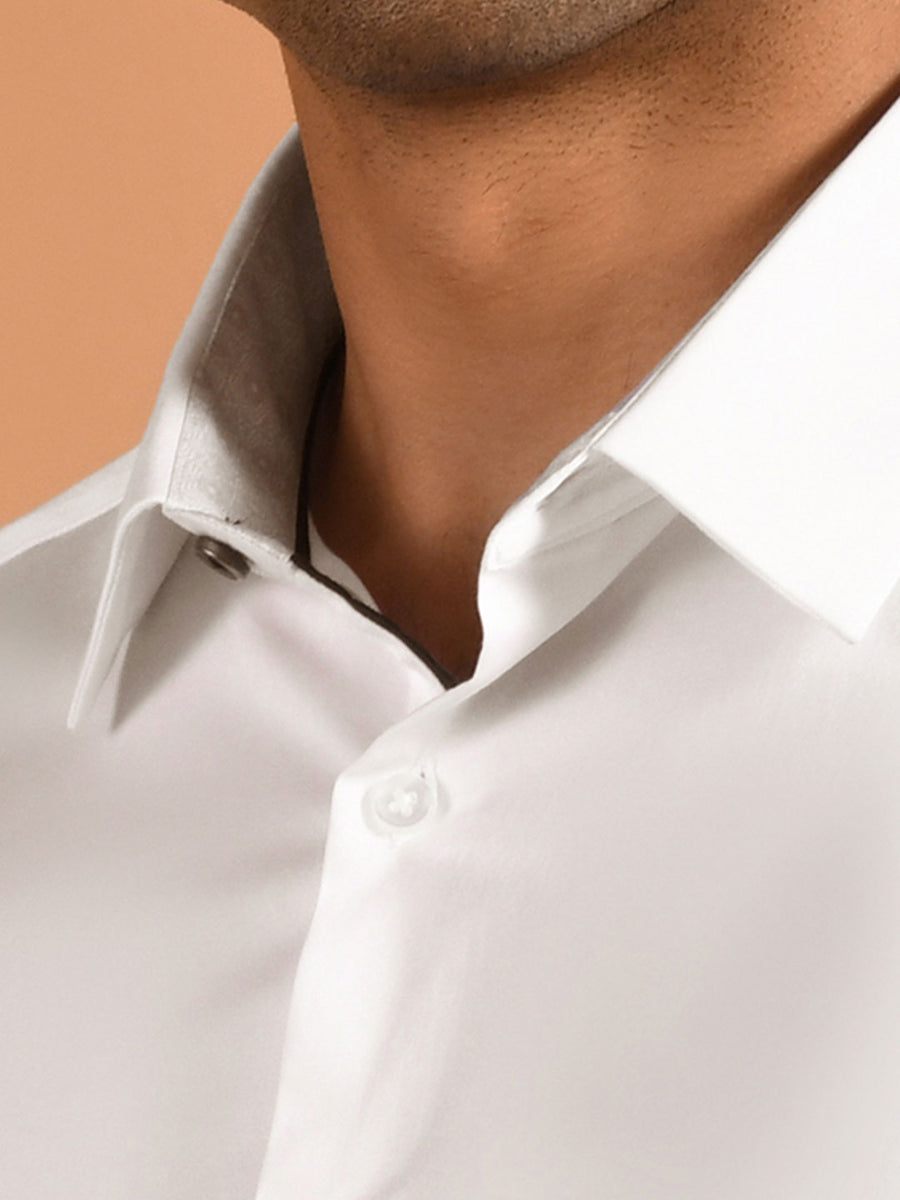 Cotton Satin Party Shirt - Zest