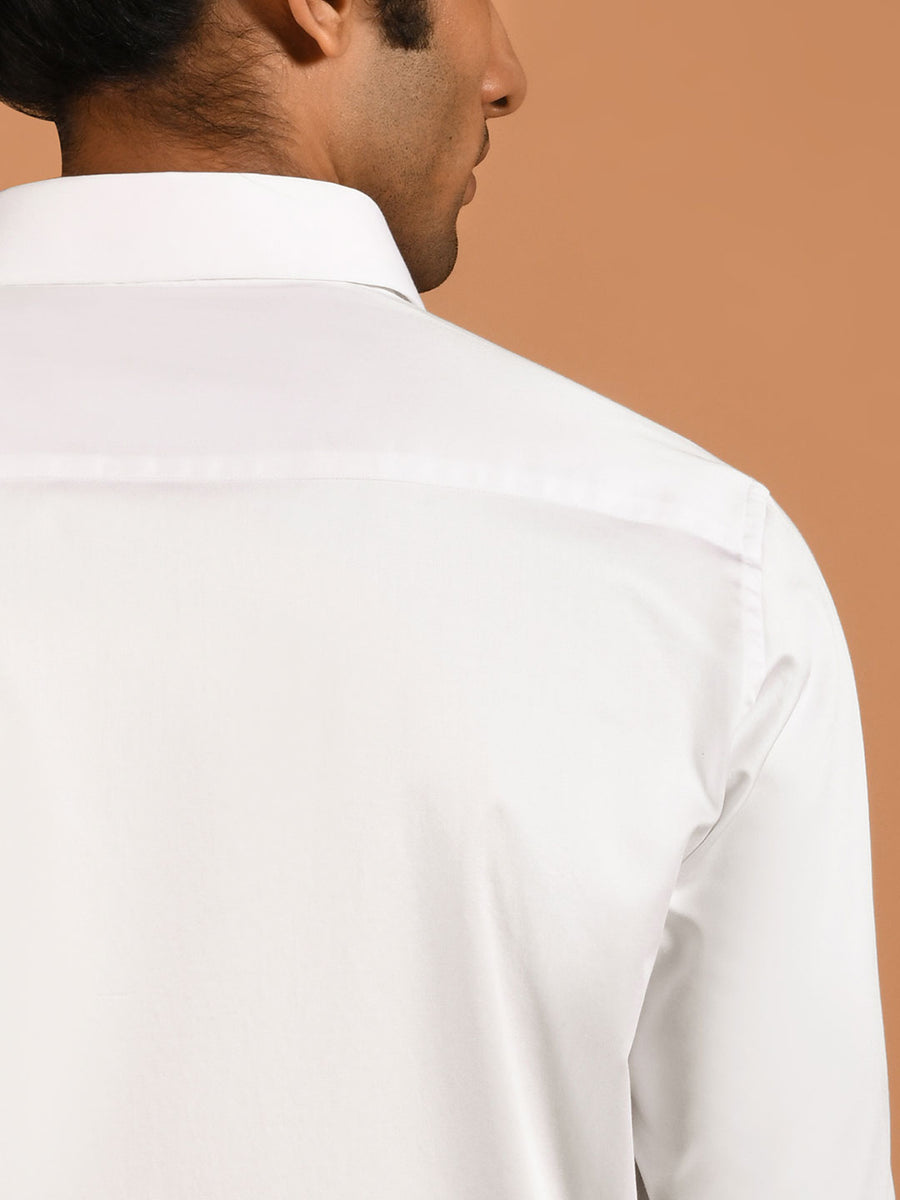 Cotton Satin Party Shirt - Zest