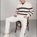 Surge White Stretch Cotton Denim